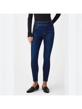 SPANX High Rise Ankle Skinny Jeans Dark Blue Jeans size medium